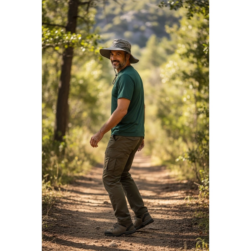 REI Boonie Sun Hat S/M Khaki Mesh Ventilation Coolmax Outdoors Fishing‎